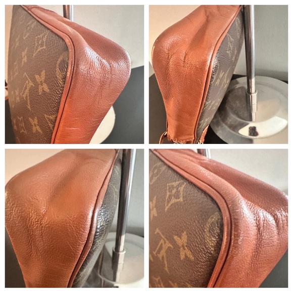 Authentic Louis Vuitton Vintage Monogram Leather Wristlet Pochette Sport Clutch. - Picture 6 of 16